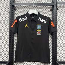 26/27 (2026）Brazil Polo  Black  Fans 1:1 Quality Soccer Jersey