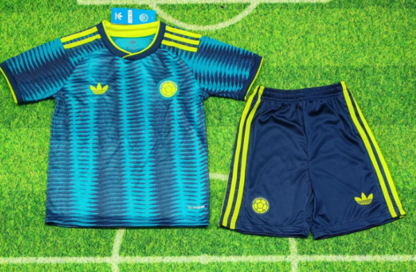 26/27（2026） Colombia Away Kids 1:1 Quality Soccer Jersey