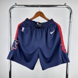 2024  Philadelphia 76ers City Edition Blue 1:1 Quality NBA Pants