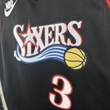 2026  Philadelphia 76ers  Retro  BLACK  #3 IVERSON   1:1 Quality NBA Season Jerseys