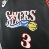 2026  Philadelphia 76ers  Retro  BLACK  #3 IVERSON   1:1 Quality NBA Season Jerseys