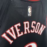 2026  Philadelphia 76ers  Retro  BLACK  #3 IVERSON   1:1 Quality NBA Season Jerseys