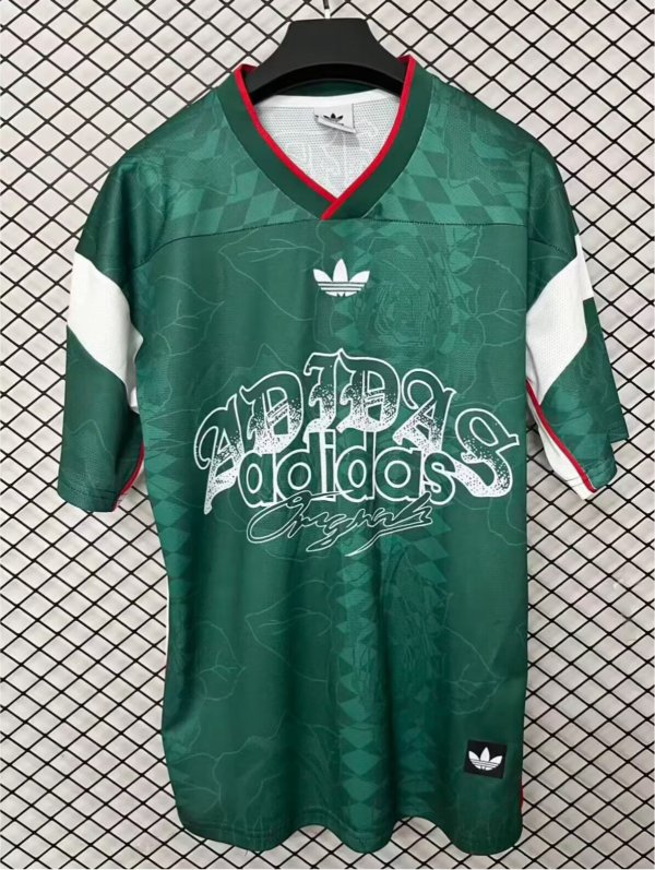 26/27（2026）Adidas Clover Rose hip-hop Special Edition Green Fans Retro 1:1 Quality  Soccer Jersey
