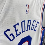 2023 Philadelphia 76ers  White   #8 GEORGE 1:1 Quality NBA Season Jerseys
