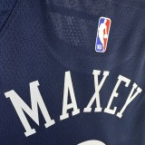 2024 Philadelphia 76ers City Edition  Retro  Blue  #0 MAXEY  1:1 Quality NBA Season Jerseys