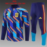 26/27（2026） Spain Royal Blue Kids 1:1 Quality Training Jersey