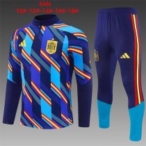 26/27（2026） Spain Royal Blue Kids 1:1 Quality Training Jersey