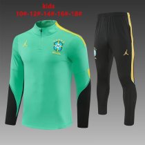 26/27（2026） Brazil  Light  Green  Kids 1:1 Quality Training Jersey