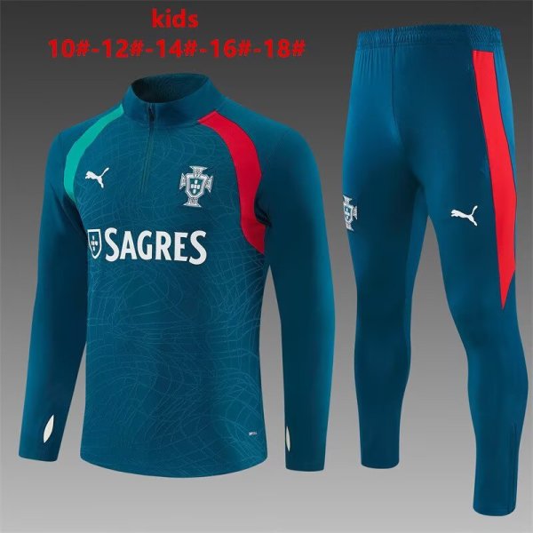 26/27 (2026)  Portugal Green  Kids 1:1 Quality Training Jersey
