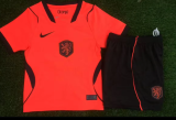 26/27（2026）Netherlands Home Kids 1:1 Quality Soccer Jersey