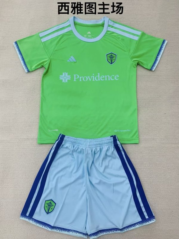 26/27 (2026)  Seattle Sounders FC Home  Kids Kits 1:1 Quality Soccer Jersey