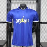 26/27（2026） Brazil POLO T-shirt Blue Player  1:1 Quality Soccer Jersey