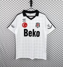 1990/1991  Beşiktaş  Home White  Fans Retro 1:1 Quality Soccer Jersey
