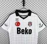 1990/1991  Beşiktaş  Home White  Fans Retro 1:1 Quality Soccer Jersey