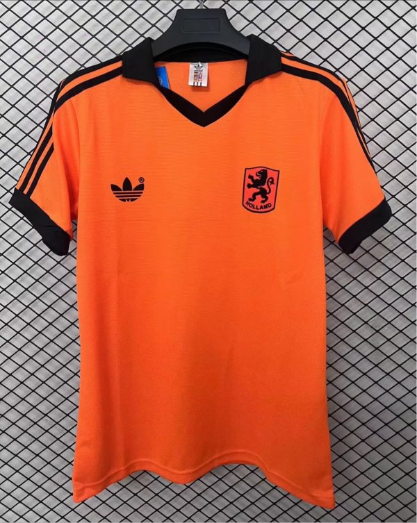 1980 Netherlands Home Fans Retro  1:1 Quality Soccer Jersey