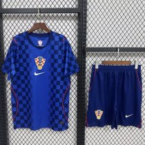 26/27 (2026) 	 Croatia Away With Pants Sets Fans  1:1 Quality Soccer Jersey