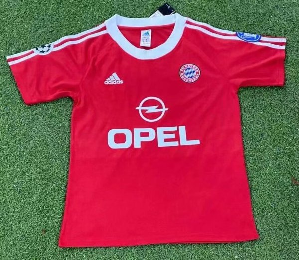 2000/2001 Bayern Munich Home Red Fans Retro 1:1 Quality Soccer Jersey