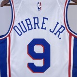 2023  Philadelphia 76ers   Home White #9 OUBRE JR.  1:1 Quality NBA Season Jerseys