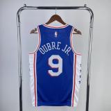 2023  Philadelphia 76ers   Away Blue #9 OUBRE JR. 1:1 Quality NBA Season Jerseys