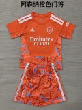 26/27 (2026) Arsenal Goalkeeper  Orange Kids Kits 1:1 Quality Soccer Jersey