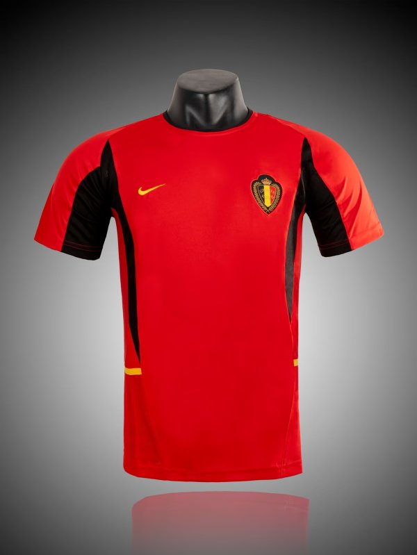 2002  Belgium Home  Fans Retro 1:1 Quality Soccer Jersey
