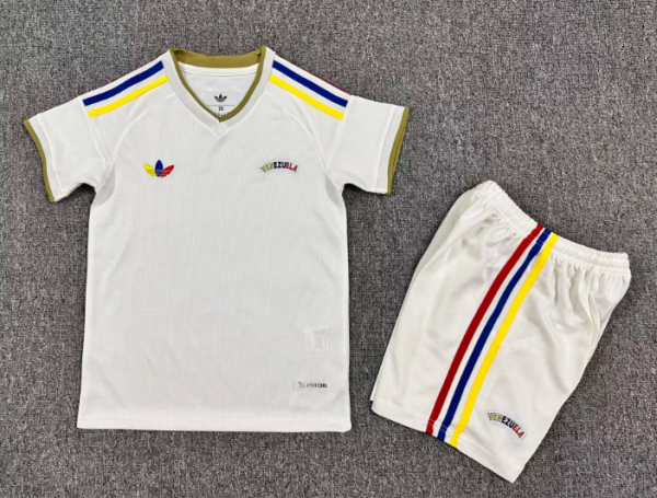 26/27(2026) Venezuela Away Kids 1:1 Quality Soccer Jersey