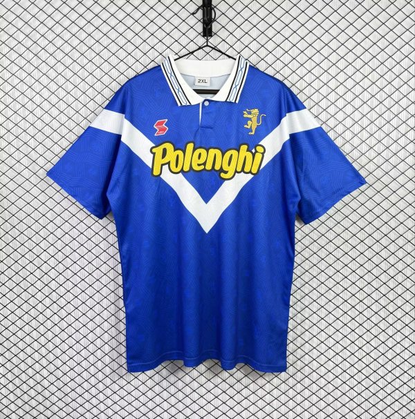 1995/1996  Brescia Calcio Home Blue Fans Retro 1:1 Quality Soccer Jersey