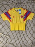 1990  Colombia  Home Women  Fans Retro 1:1 Quality Soccer Jersey