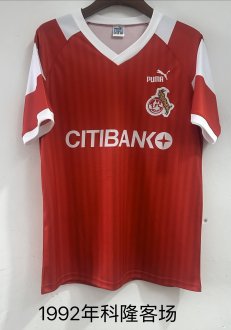 1992  FC Köln  Away  Fans Retro 1:1 Quality Soccer Jersey