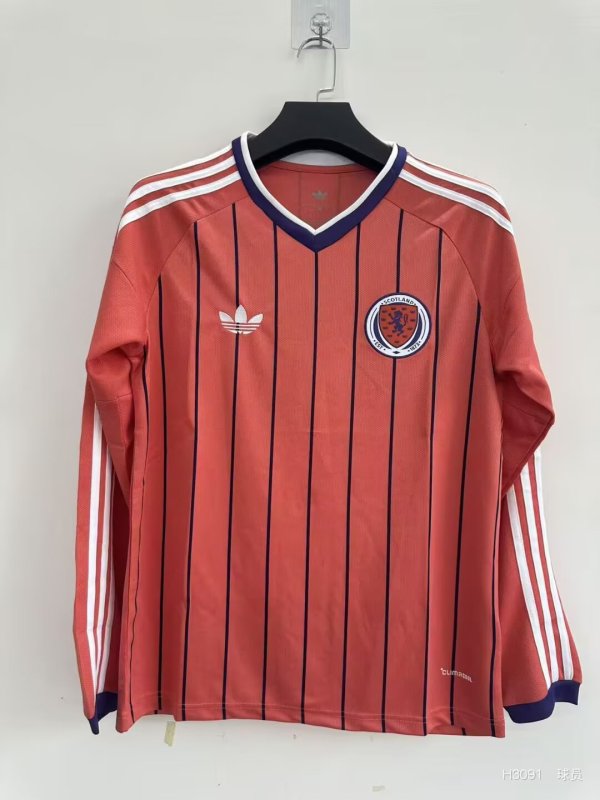 26/27（2026） Scotland Away  Long Sleeve  Fans 1:1 Quality Soccer Jersey