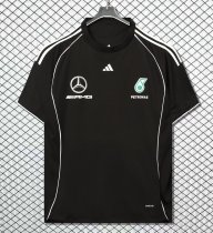 2025 Adidas Mercedes-Benz T-shirt Black 1:1 Quality F1 Jerseys 2025 Adidas Mercedes-Benz T-shirt Black 1:1 Quality F1 Jerseys