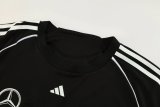 2025  Adidas Mercedes-Benz T-shirt Black 1:1 Quality F1 Jerseys