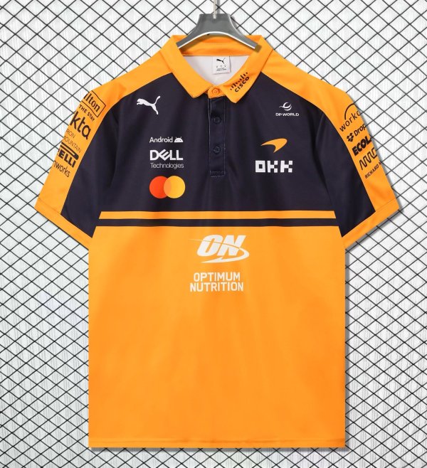 2026 F1 F1 McLaren Orange  Short  Sleeve Racing Suit 1:1 Quality F1 Jerseys