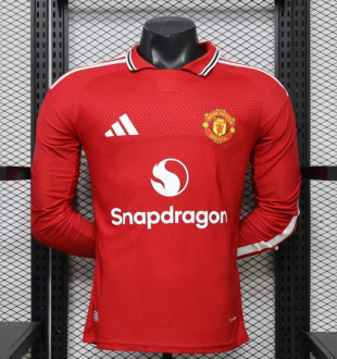 26/27 (2026) Manchester United  Home Player Long Sleeves1:1 Quality Soccer Jersey