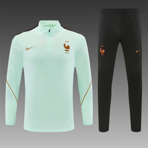 26/27 (2026)  France Training Light Green 1:1 Quality Training Jersey