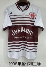 1998  FC St. Pauli Home  Retro Fans 1:1 Quality Soccer Jersey