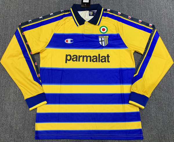 1999-00 Parma Home Long Sleeve Retro Soccer Jersey (长袖)