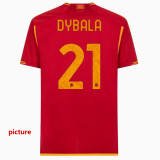 2023-24 Roma Home Fans Soccer Jersey