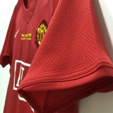 2007-2008 Man Utd home Red Retro soccer jersey (决赛字)