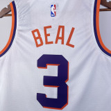 2023-24 SUNS BEAL #3 White Top Quality Hot Pressing NBA Jersey