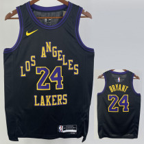 2023-24 LAKERS BRYANT #24 Black City Edition Top Quality Hot Pressing NBA Jersey