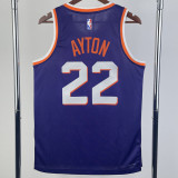 2023-24 SUNS AYTON #22 Purple Top Quality Hot Pressing NBA Jersey