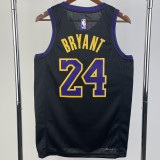 2023-24 LAKERS BRYANT #24 Black City Edition Top Quality Hot Pressing NBA Jersey