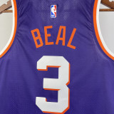 2023-24 SUNS BEAL #3 Purple Top Quality Hot Pressing NBA Jersey