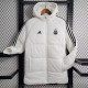 2023-24 Argentina White Hooded Cotton Coat Black Edge (黑色边) 棉衣