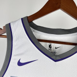 2022-23 KINGS SABONIS #10 White Home Top Quality Hot Pressing NBA Jersey(V领）