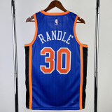 2023-24 KNICKS RANDLE #30 Blue City Edition Top Quality Hot Pressing NBA Jersey