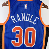 2023-24 KNICKS RANDLE #30 Blue City Edition Top Quality Hot Pressing NBA Jersey