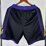 2023-24 LAKERS Black City Edition Top Quality NBA Pants