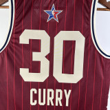 2023-24 ALL-STAR CURRY #30 Red Top Quality Hot Pressing NBA Jersey